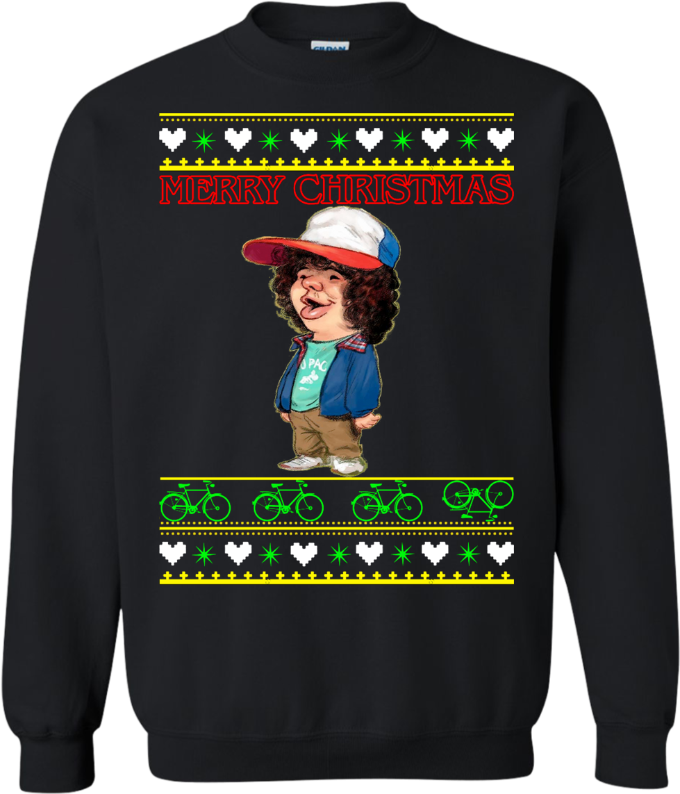 Stranger Things Dustin Christmas Sweaters, T-shirt, - C.d-u-st-ins - M.s-tr-an-ger Of A V.t-hi-ngs T-shirts (1155x1155), Png Download