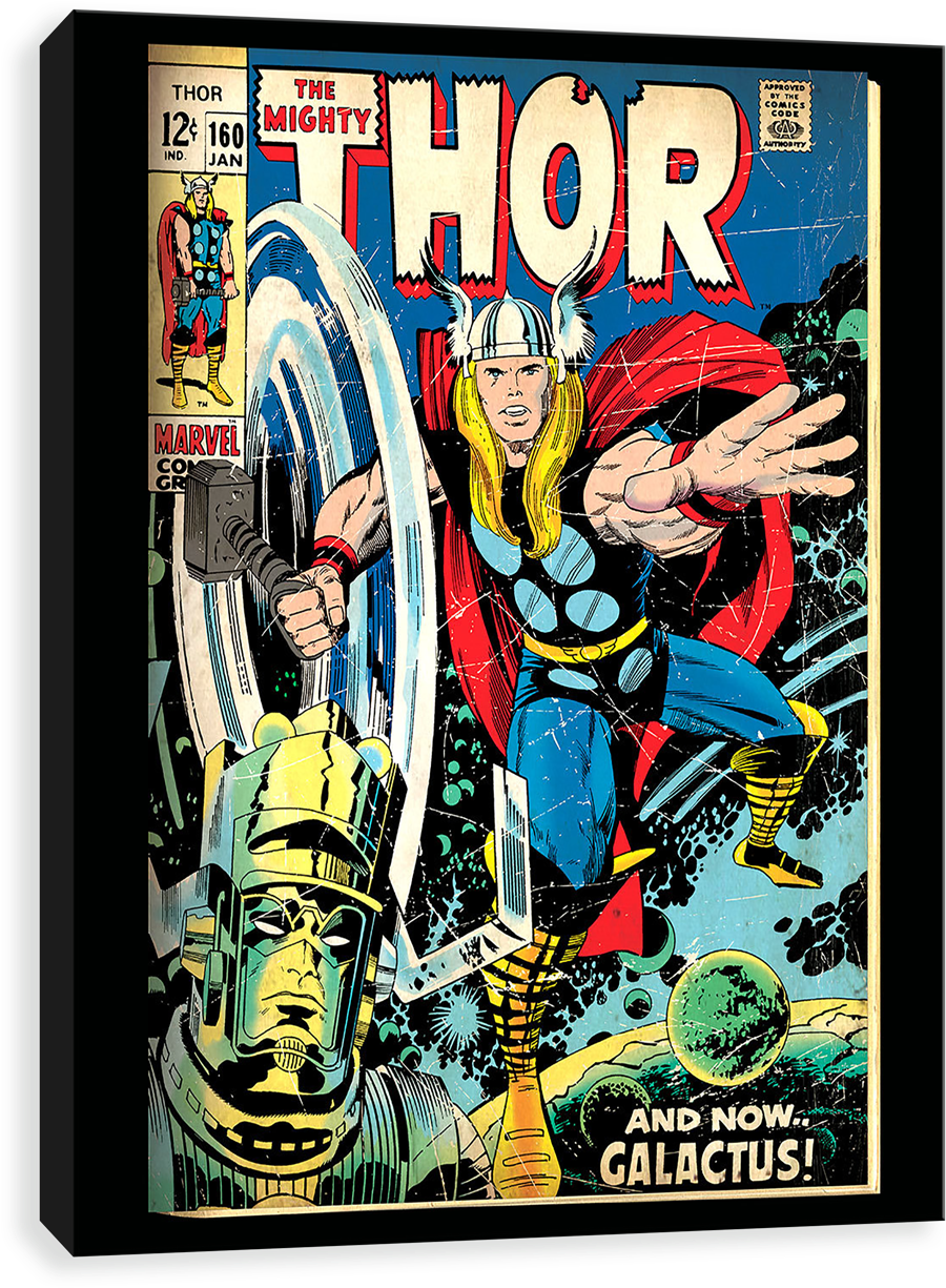 Thor Vs Galactus - Marvel Comics Thor (1280x1280), Png Download