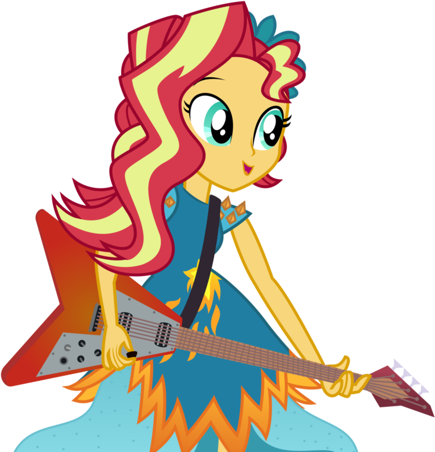 Sunset Shimmer Lovers Images Vector Crystal Gala Sunset - Sunset Shimmer The Legend Of Everfree (889x898), Png Download