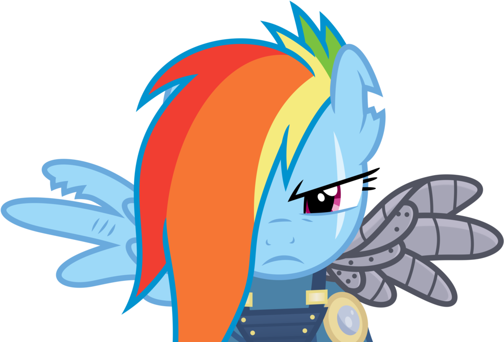 Mlp Rainbow Dash War (1024x694), Png Download