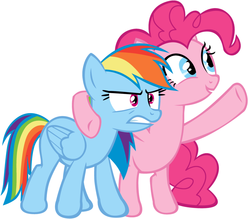 Rainbow Dash And Pinkie Pie By Bronyboy Deviantart - Pinkie Pie I Rainbow Dash (900x778), Png Download
