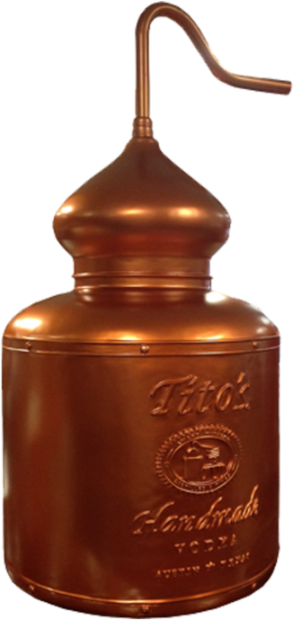 Tito's Vodka Copper Still - Bottle (1024x1024), Png Download