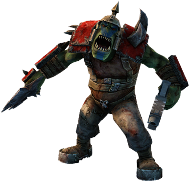 [ Img] - Warhammer Space Marine Orks (407x394), Png Download