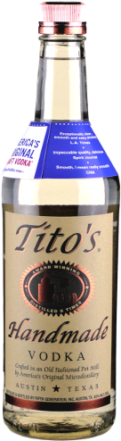Spirits Titos Clipped Rev - Titos Vodka 1 L (537x537), Png Download