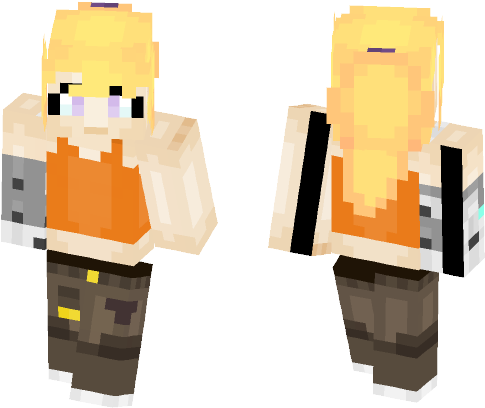 Yang Xiao Long - Minecraft (584x497), Png Download