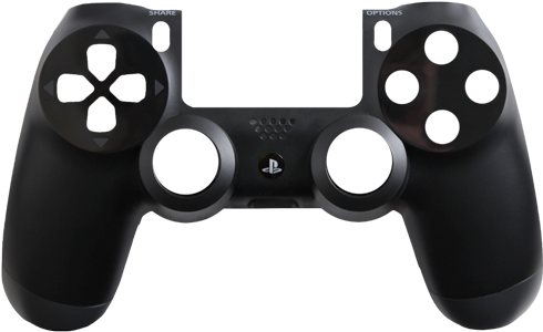 Xbox One Controller Custom Vanoss Download - Ps4 Controller Black And White (490x351), Png Download