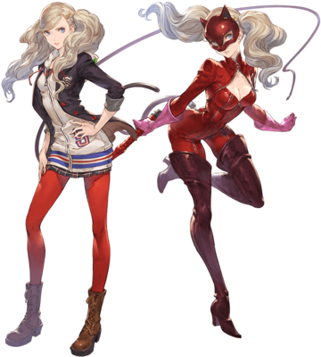 Ann Takamaki Panther Npc - Persona 5 Granblue (480x400), Png Download