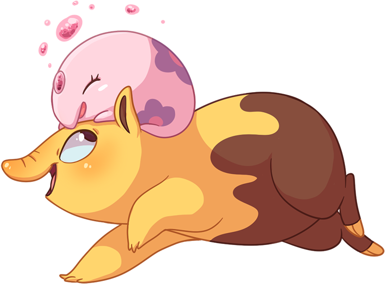 Pokemon Myart Drowzee Munna Musharna Hypno Finallyyy - Pokemon Drowzee And Munna (800x601), Png Download