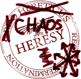 Jj Typing, You Have A Lot Of Csm, Chaos Space Marines, - Not Heresy Stamp (350x350), Png Download