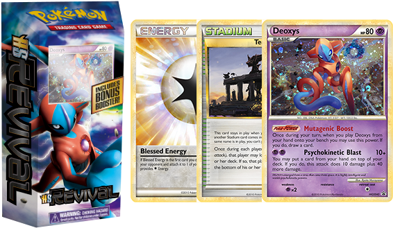 Blui's Image Fakes // Deoxys Deck - Pokémon Pokemon Legend Heartgold & Soulsilver Single (700x338), Png Download