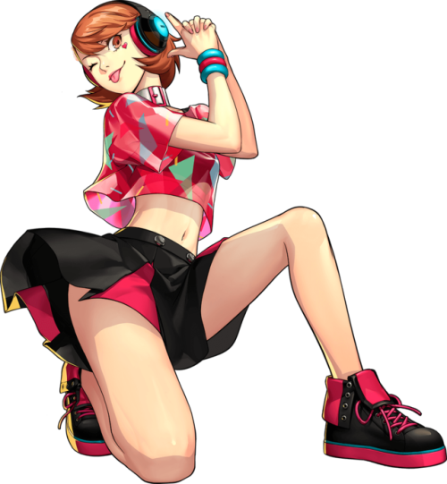 P3d P4d P5d Yukari Takeba Rise Kujikawa Ann Takamaki - Persona 3 Dancing Moon Night Yukari (500x541), Png Download