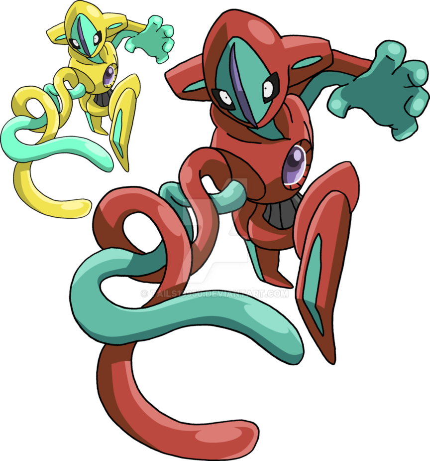 386 - Deoxys - Art V - 3 By Tails19950 On Deviantart - Deoxys Art Fan Png (864x925), Png Download