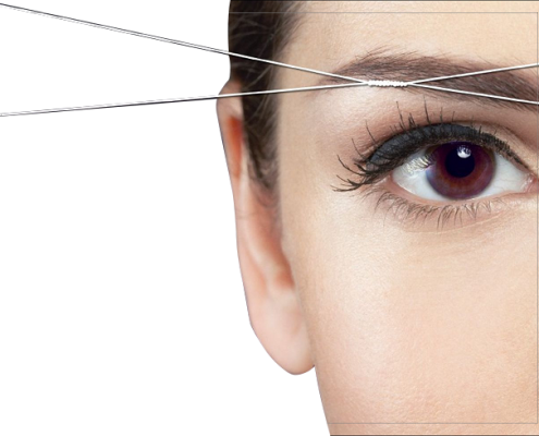 Diseño De Cejas - Eyebrow Threading (495x400), Png Download