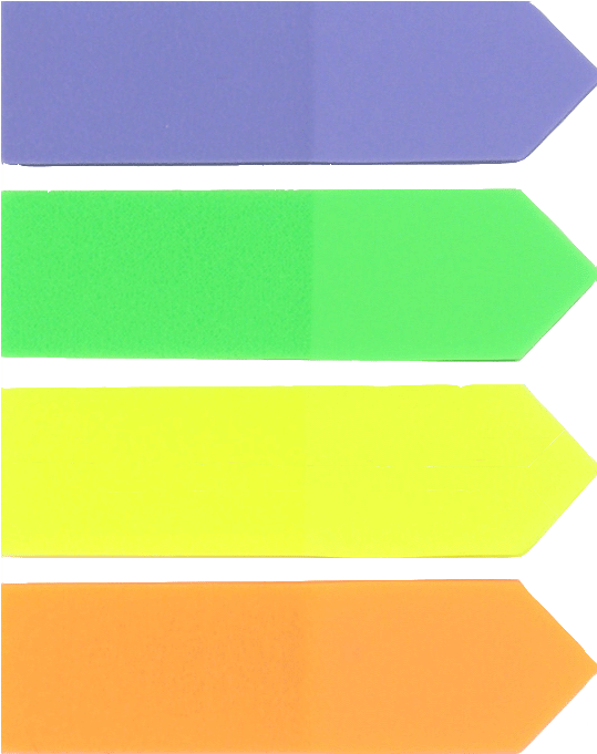 Audio Interviews And Transcripts - Sticky Tab Transparent Background (554x680), Png Download