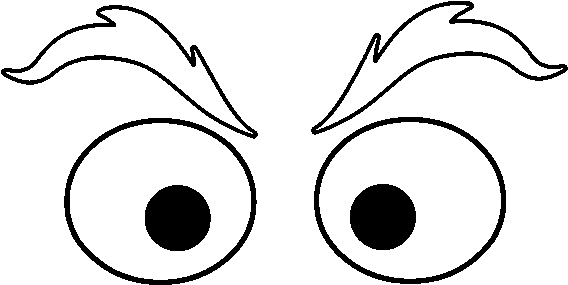 Dibujo De Cejas Para Colorear - Dibujos De Cejas Para Colorear (600x470), Png Download