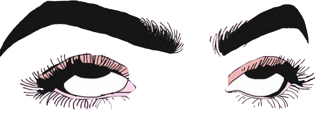Ojos Cejas Beautifypicsart Enojo😡😡😡 Freetoedit - Olho Revirado Png (648x240), Png Download