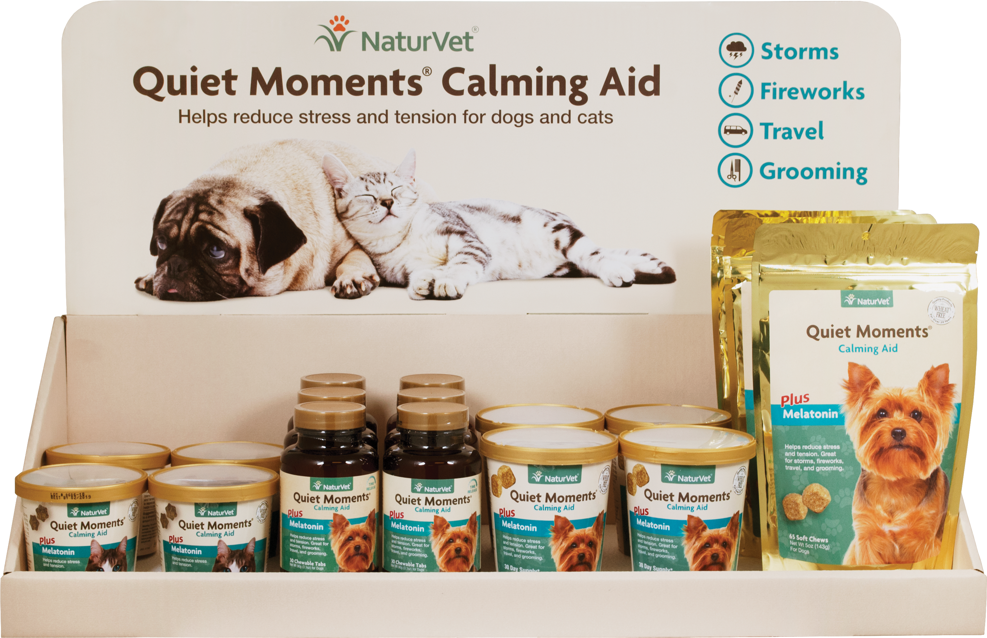 Quiet Moments® 2ft Countertop Display Soft Chews And - Supplement Display Counter Top (3326x2251), Png Download