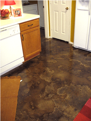 The Acid Stain And Glue Residue Created Some Unique - Floor (525x394), Png Download