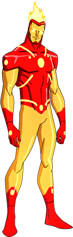 Firestorm - Firestorm Iron Man (400x800), Png Download
