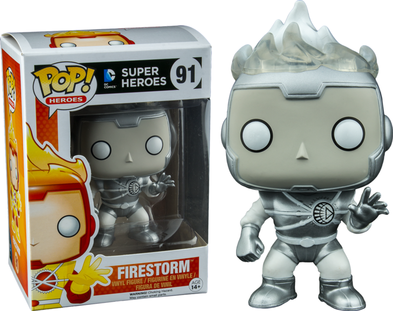 Firestorm Pop Vinyl Figure - Dc - Firestorm White Lantern Pop! Vinyl (768x609), Png Download