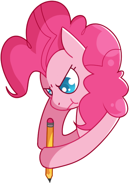 Amazingmollusk, Earth Pony, Frustrated, Pencil, Pie - Cartoon (504x678), Png Download