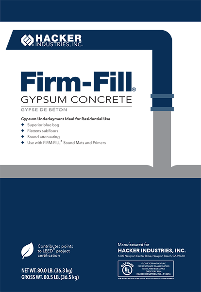 Firm-fill® Gypsum Concrete - Gypsum Concrete (414x600), Png Download