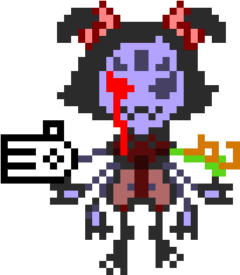 Muffet - Muffet Pixel Art (490x550), Png Download