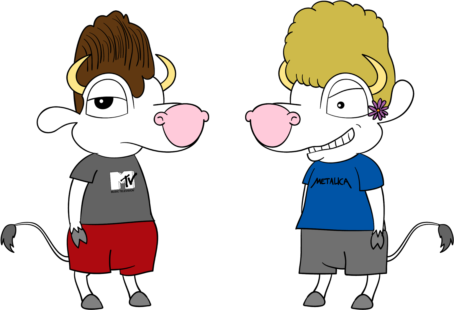 Beavis And Butt-head - Cartoon (1600x1091), Png Download