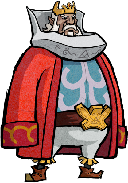Daphnes Nohansen Hyrule - Zelda Wind Waker Characters (417x599), Png Download
