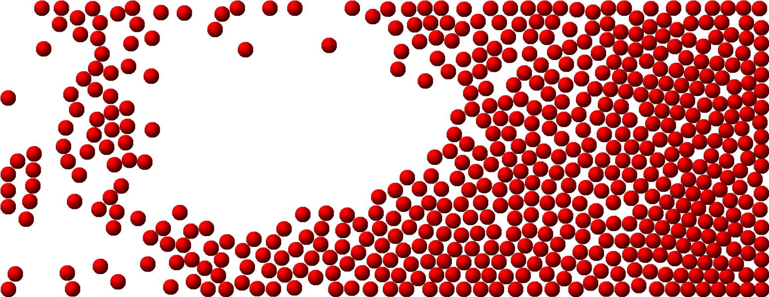 Animacion Realizada En Html5 Y Canvas Sobre Como Reacciona - Movimiento De La Particula (1553x600), Png Download