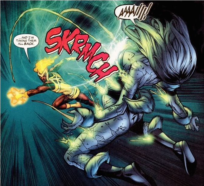 Firestorm Also Has The Ability To Take A Metahuman's - Firestorm (672x1024), Png Download