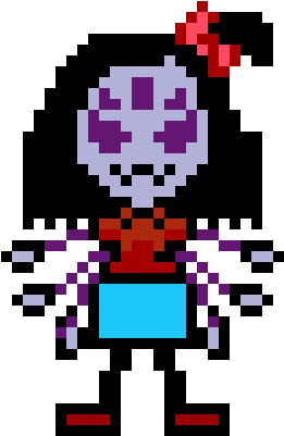 Muffet - Muffet Pixel Art (460x500), Png Download