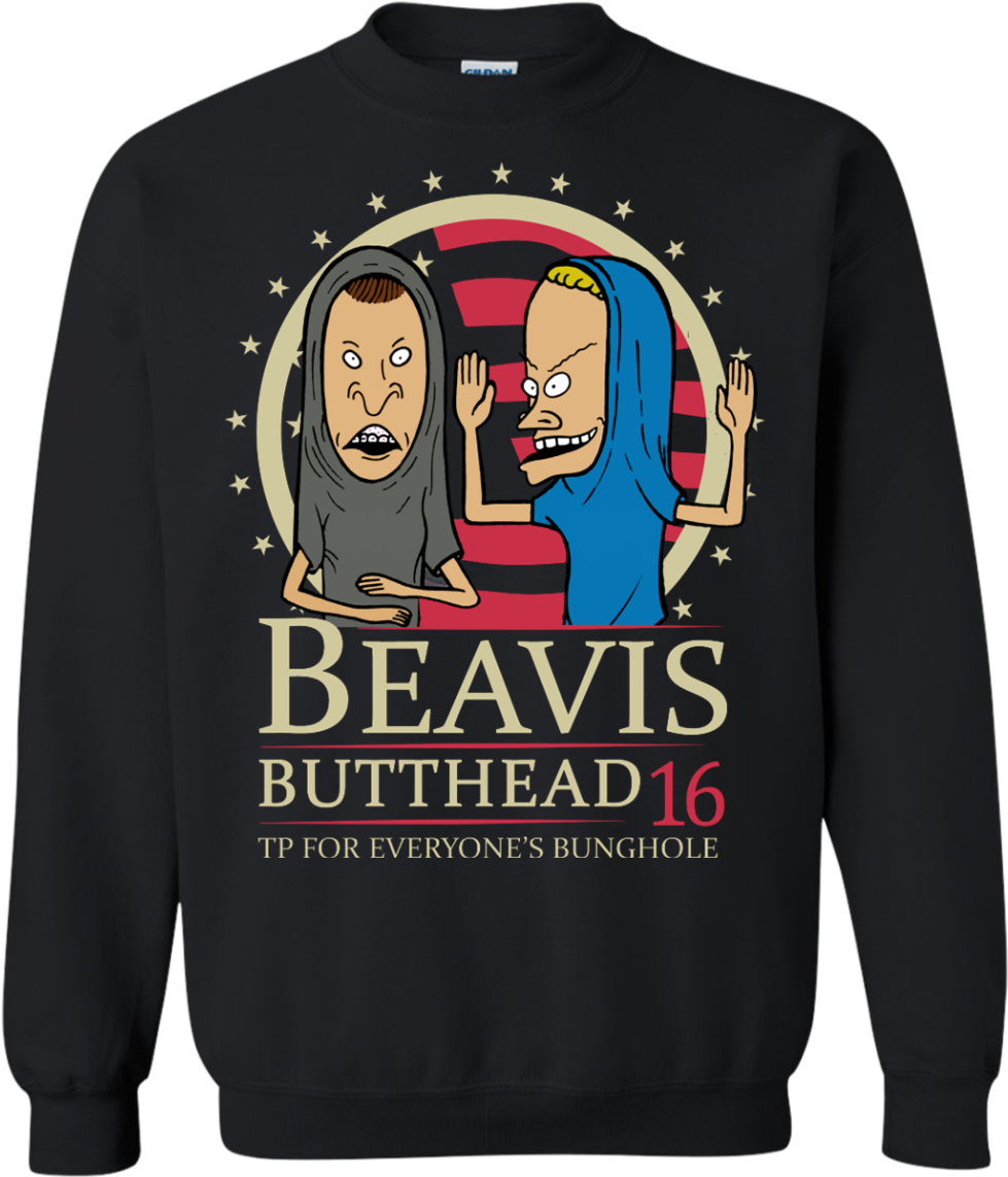 Beavis Butthead - De Nice Christmas Sweater (1155x1155), Png Download