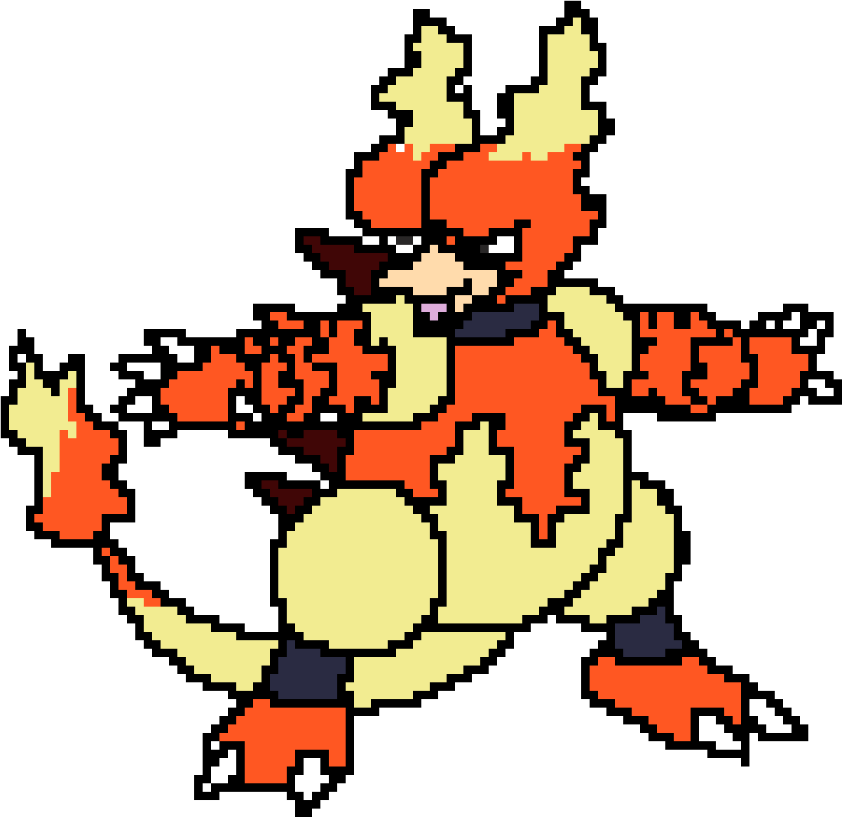 Magmar (traced) - Magmar (1200x1200), Png Download