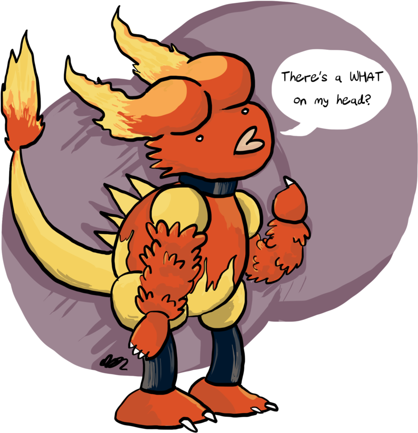 View Magmar , - Does Magmar Have A Butt Head (900x930), Png Download