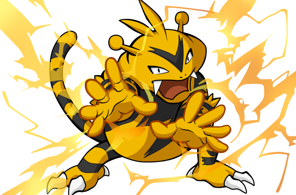 Png - Elektek Pokemon (1024x676), Png Download