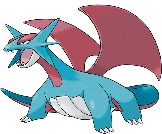 Pokémonpokemon Alpha Sapphire And Omega Ruby Drops - Pokemon Salamence (603x480), Png Download