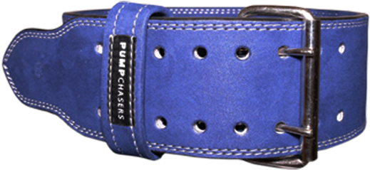 10mm Double Prong Weight Lifting Belt - Blue (600x400), Png Download