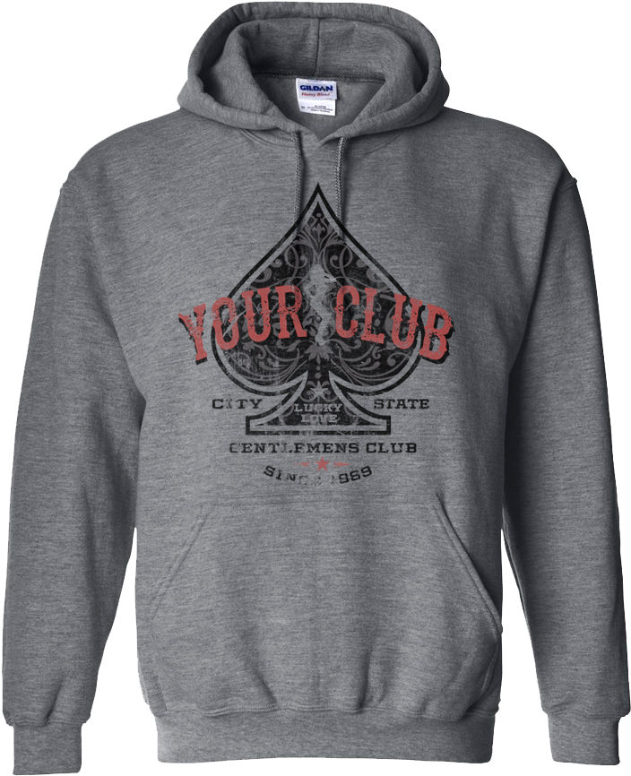 All Spades Vc4114h - Crow Hoodie (900x900), Png Download