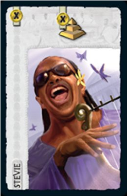 Stevie Wonder Promo Card - 7 Wonders Expansions Leaders (400x400), Png Download