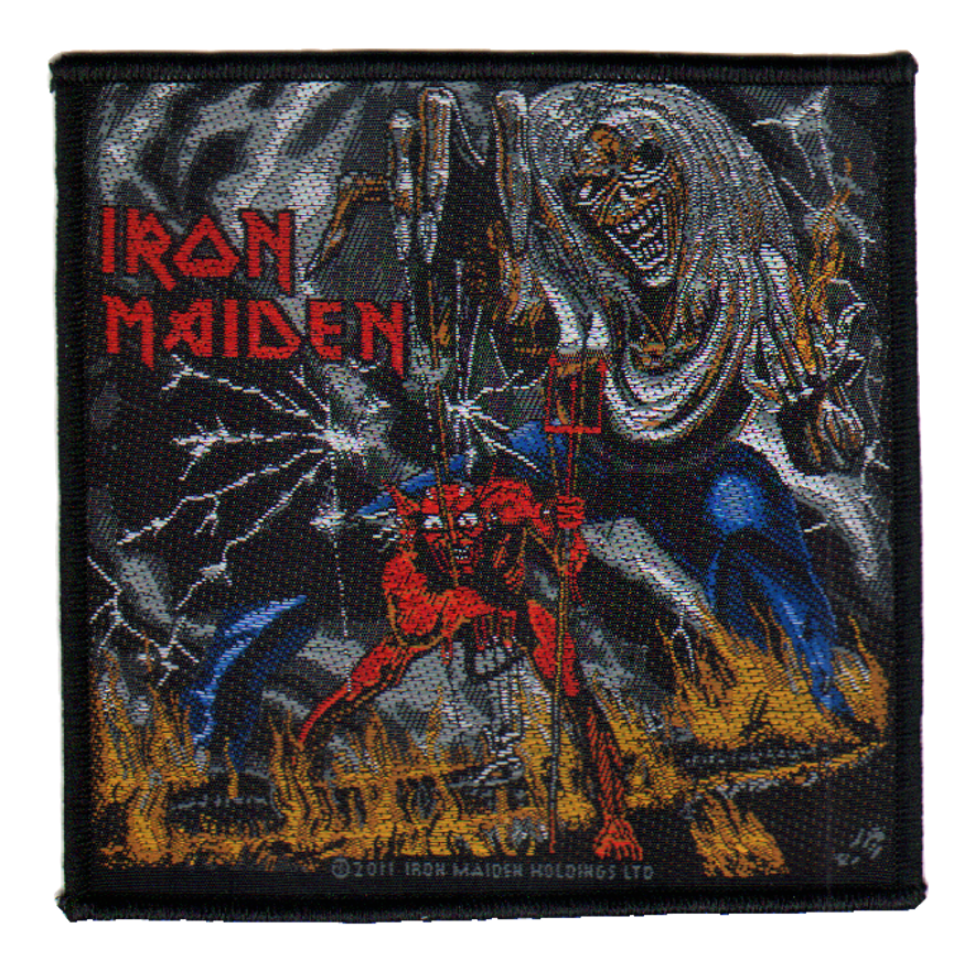 Iron Maiden Woven Patch The Number Of The Beast Woven - Iron Maiden The Number Of The Beast Patch (1000x1000), Png Download