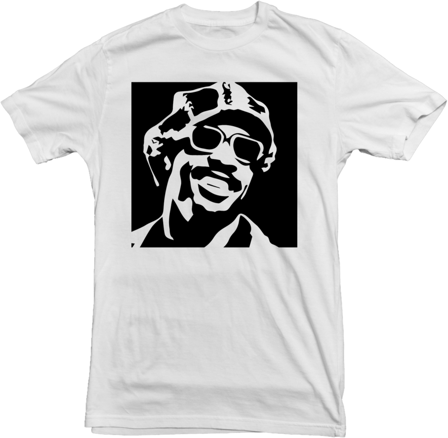 Stevie Wonder T-shirt Portrait - Stevie Wonder Stickers Cut Vinyl Decal (1024x945), Png Download