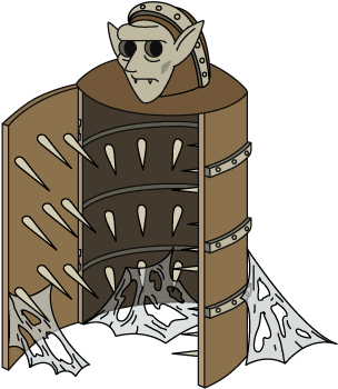 Decoration Ironmaiden - Cartoon (402x434), Png Download
