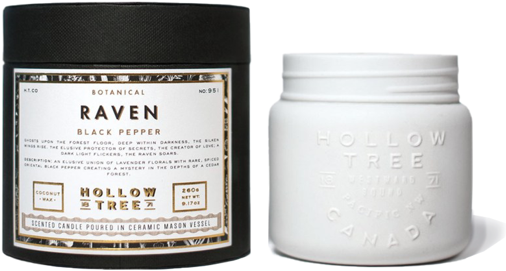 Raven Candle - Hollow Tree Canada Candles (1028x1280), Png Download