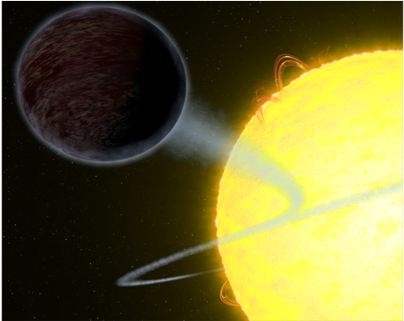 Artist's View Of Extrasolar Planet Wasp-12b - Wasp 12b (640x360), Png Download