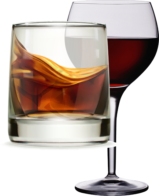 Bourbon-wine - Glass Of Whisky Png (520x640), Png Download