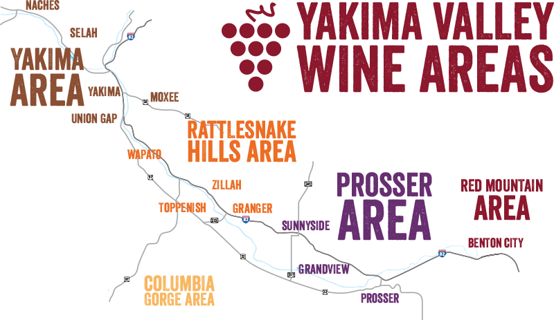 Yakima Valley Wine Tasting Areas - Little Book Of Beards By Rufus Cavendish (800x463), Png Download