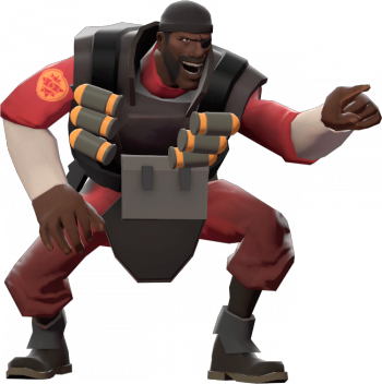 Lista De Referências - Tf2 Demoman Laugh (350x352), Png Download