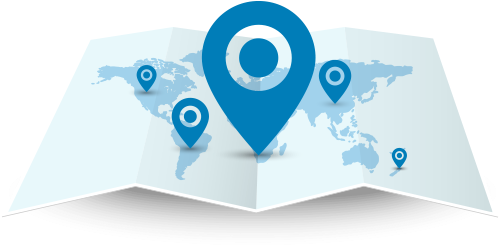 Homepage Map Blue - Developing Competencies For Business (510x300), Png Download