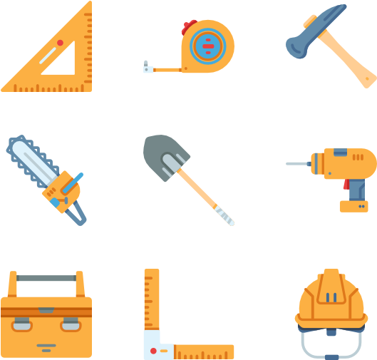 Carpenter Tools And Elements - Clip Art (600x564), Png Download